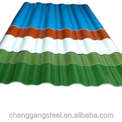 Прямая поставка с завода, черепица, металлический кровельный лист PPGI, гофрированный цинковый кровельный лист, цвета ral, глазурованная волна, T плитка