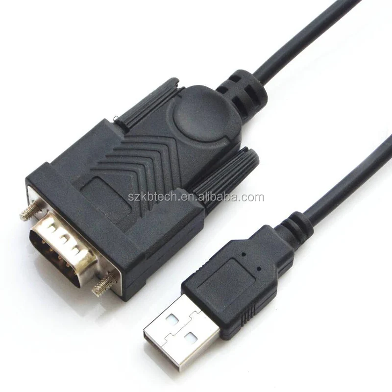 
 USB 2.0 A Male to RS232 DB9 Male Converter Cable with PL2303  