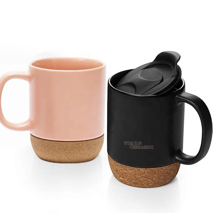 На заказ 15 унций сублимационная матовая керамическая кружка для кофе латте с пробковой основой оптовой продажи