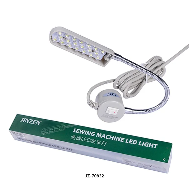 jinzhen adjustable 220V Industrial sewing machine led Lamp with 20led and strong magnet