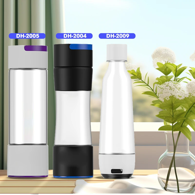 New White PC Hydrogen Water Bottle 3000ppb Hydrogen Concentration Water Bottle 2024