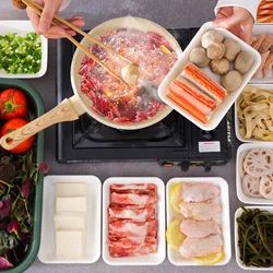 Japanese Serving Dish Tableware Snack Plate Dessert White Dish Plastic Seasoning Cooking Dish