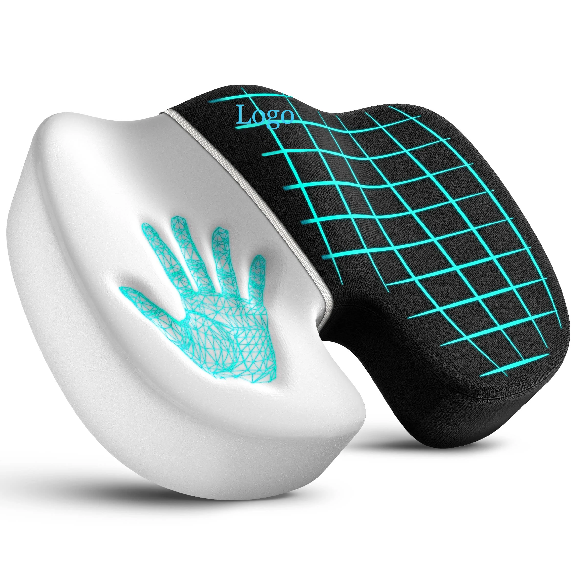 Irregular Butt Shaped Pillow Memory Foam Orthopedic Non Slip Chair Sitting Car Seat Gel Cushion Orthopedic Pillow Coccyx