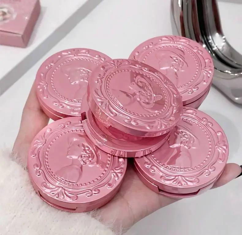Custom logo Professional three-dimensional relief Fog Color Blush Matte Monochrome Palette Shimmer Brightening Blush palette