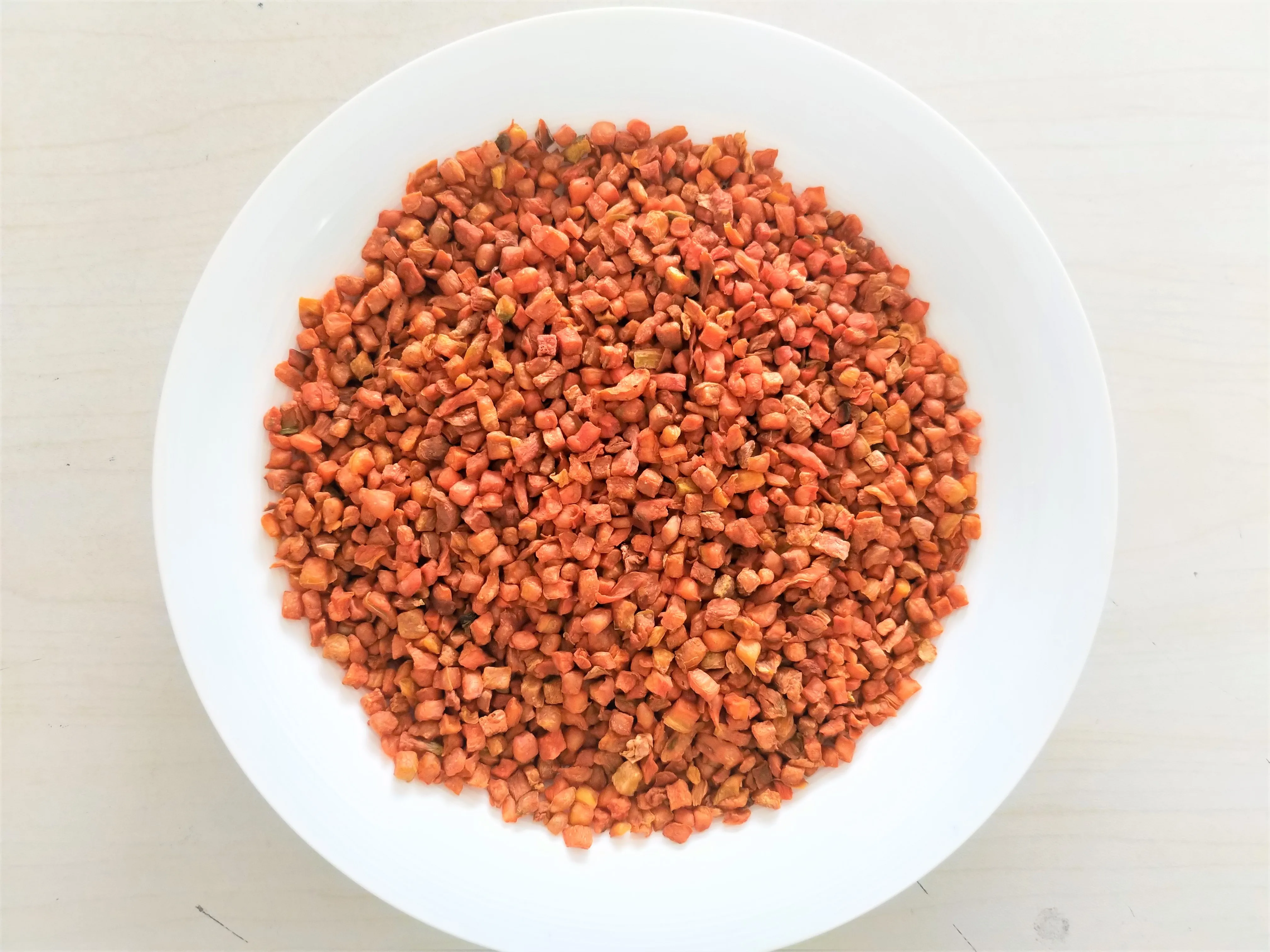 Puffed Carrot Cubes Dried Carrot Granules Instant Food Carrot for Snack