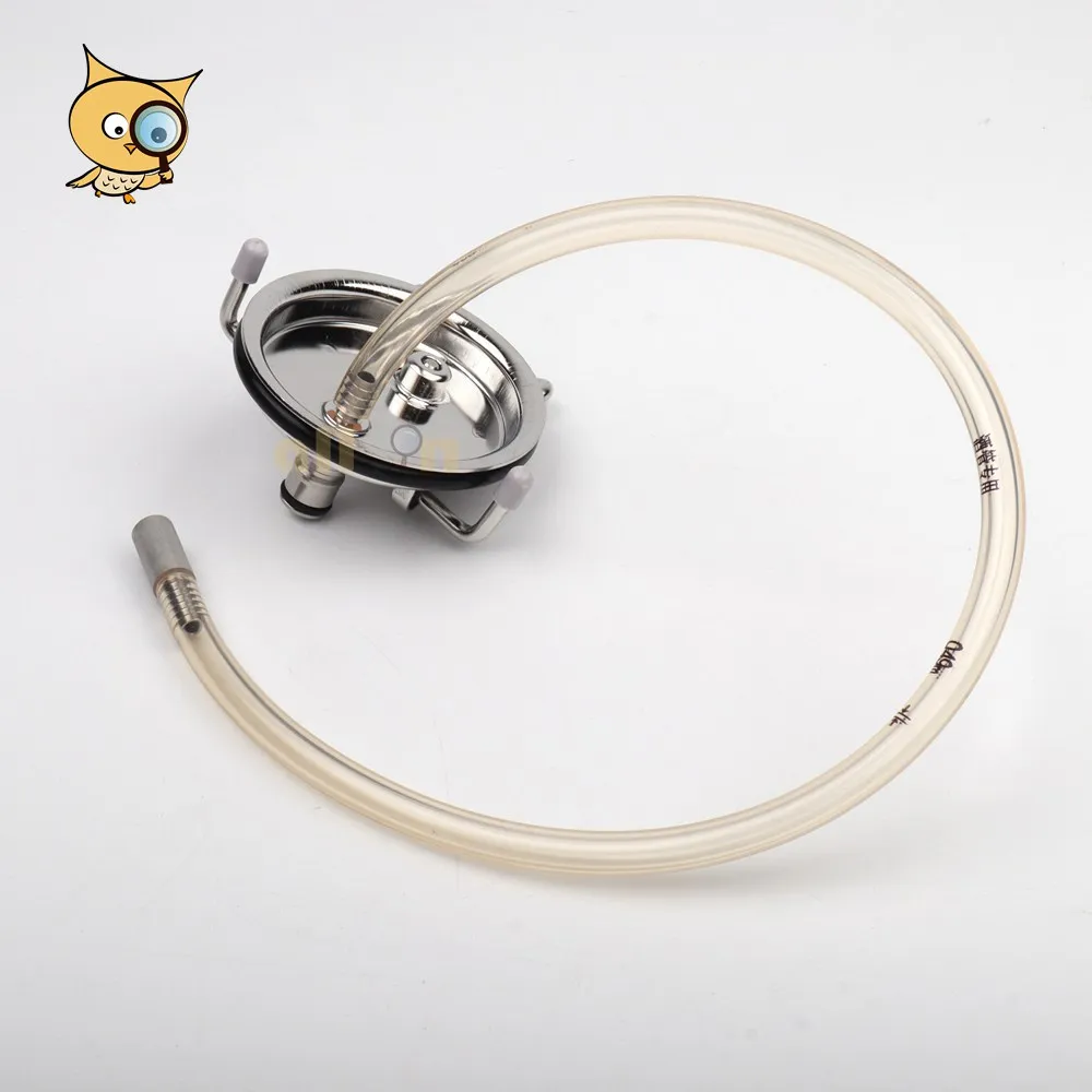 ALL IN Homebrew 316L Stainless Steel 0.5 Micron Micro Oxygenation Carbonation Diffusion Aeration Stone with Barbed Connection