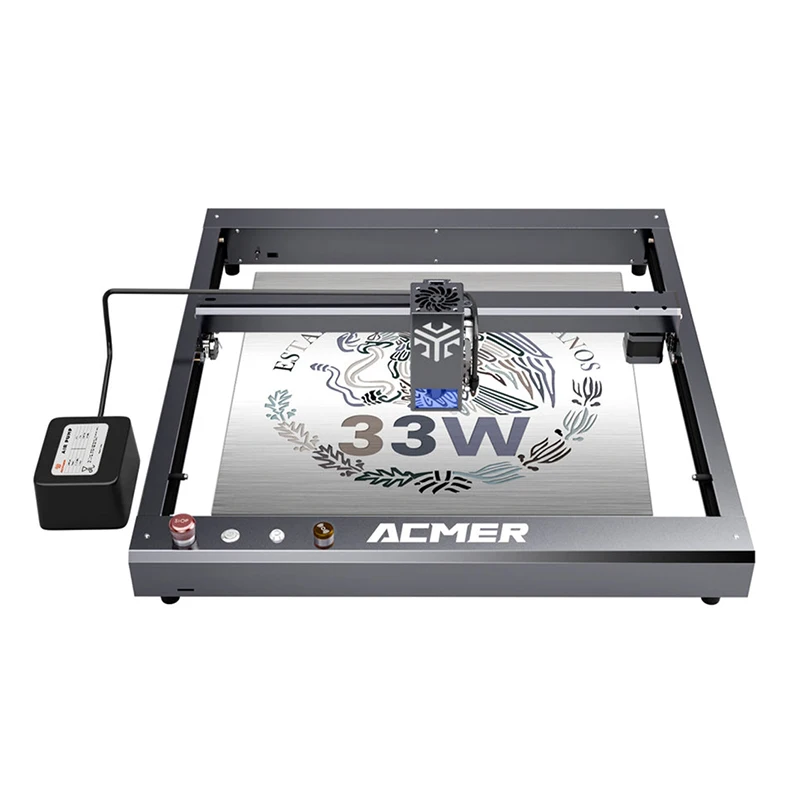 ACMER P2 /10W20W/ 33W Laser Engraver and Cutter Machine Engraving Accuracy 0.01mm Large Working Area 420*400mm