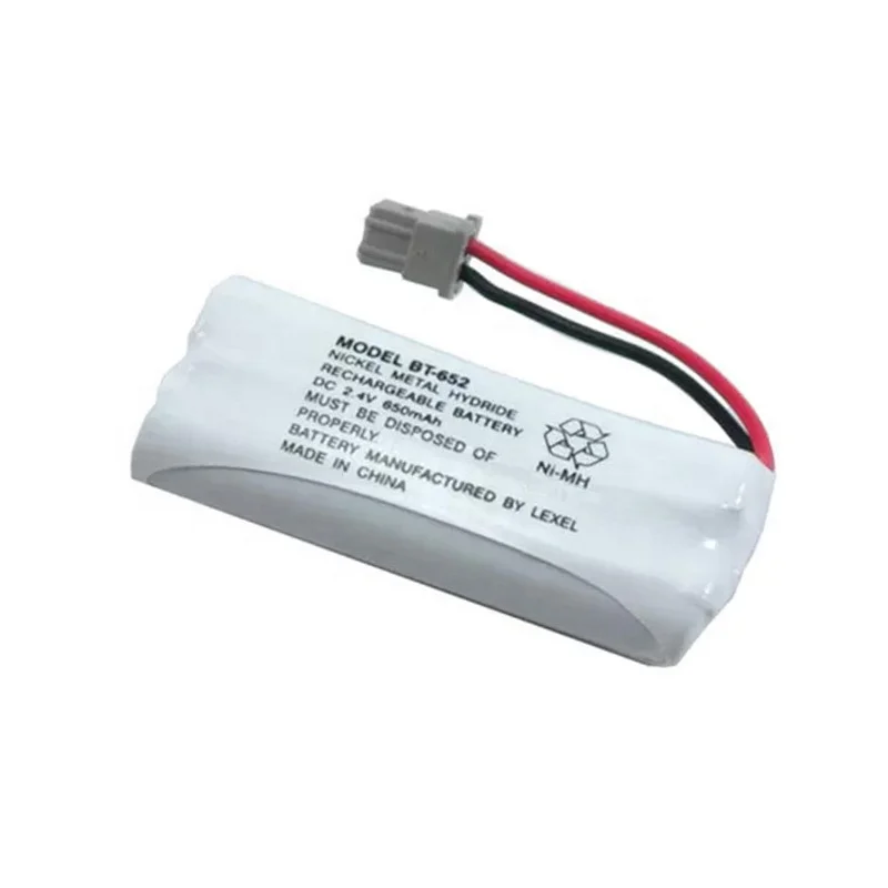 Factory Price 2.4V 650mAh NiMH Cordless Phone Battery Pack for Uniden BT-652