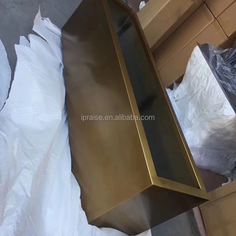 Large Rectangular Planter Pot Metal Stainless Steel Flowerpot / Planter Boxes / plant pot