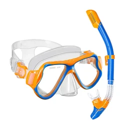 Индивидуальная Милая семейная стильная взрослая и детская силиконовая маска для дайвинга Набор для плавания и подводного плавания