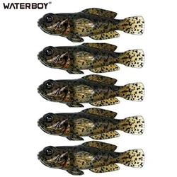 5pcs/Pack Top Grade 3inch Goby Swimbait ODM Factory Finest Detailed Softbait Manufacture New Design Fish Bait Soft Fishing Lure
