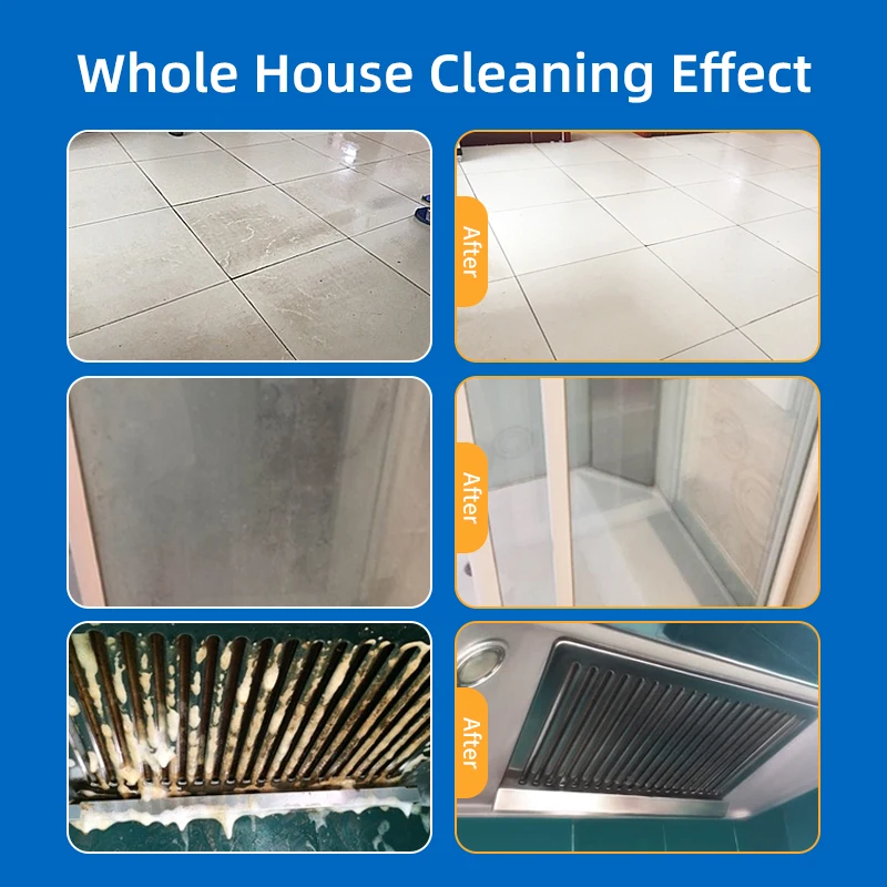 Multifunctional Household Cleaning Solution Strong Decontamination Descaling Oil Removal Fume Cleaning Disposable Powder Gel