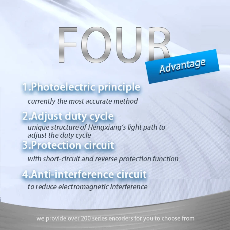 HENGXIANG 1024 ppr heavy duty absolute encoder SJ50 parallel NPN/PNP 5-30V 10bit with protection circuit