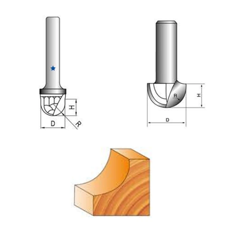 
Tungsten Carbide Tools Cnc Router Bits Cove Box Bit For Woodworking 