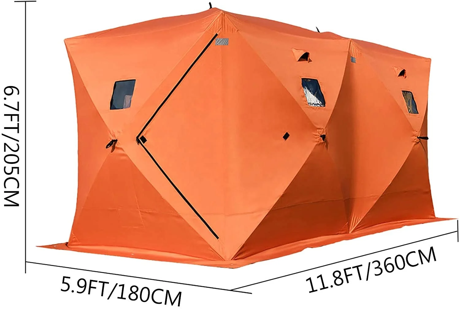 New large and winter camping ice fishing teepee tent carp for 1-8 persons
