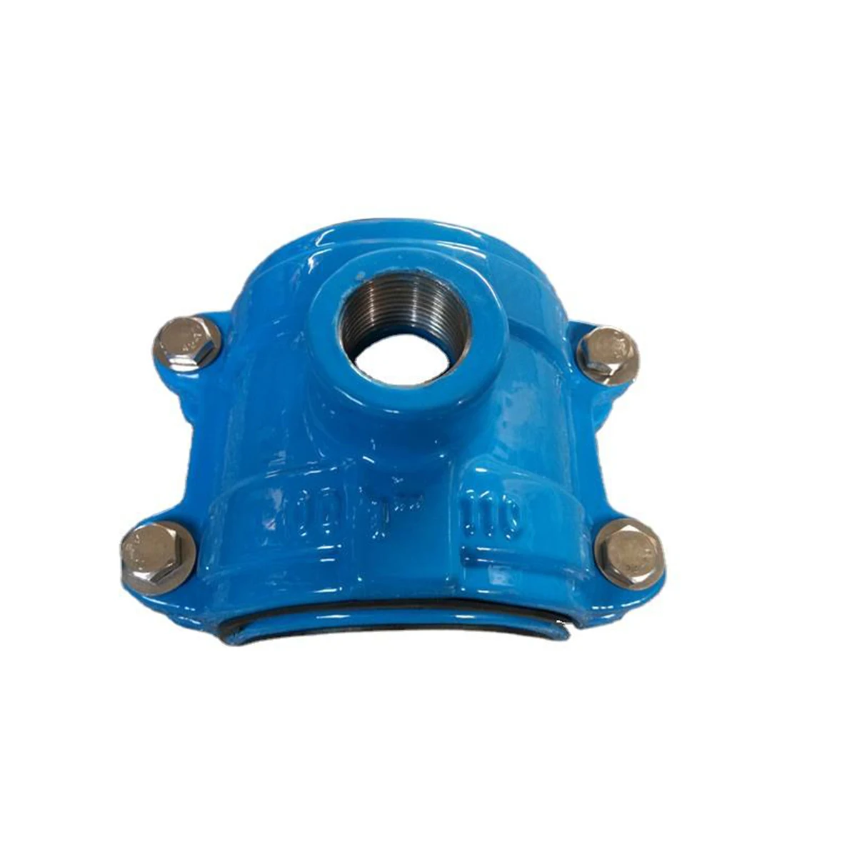 2024 PVC pipe thread branch ductile iron pipe saddle tee with pipe clamp thread branch