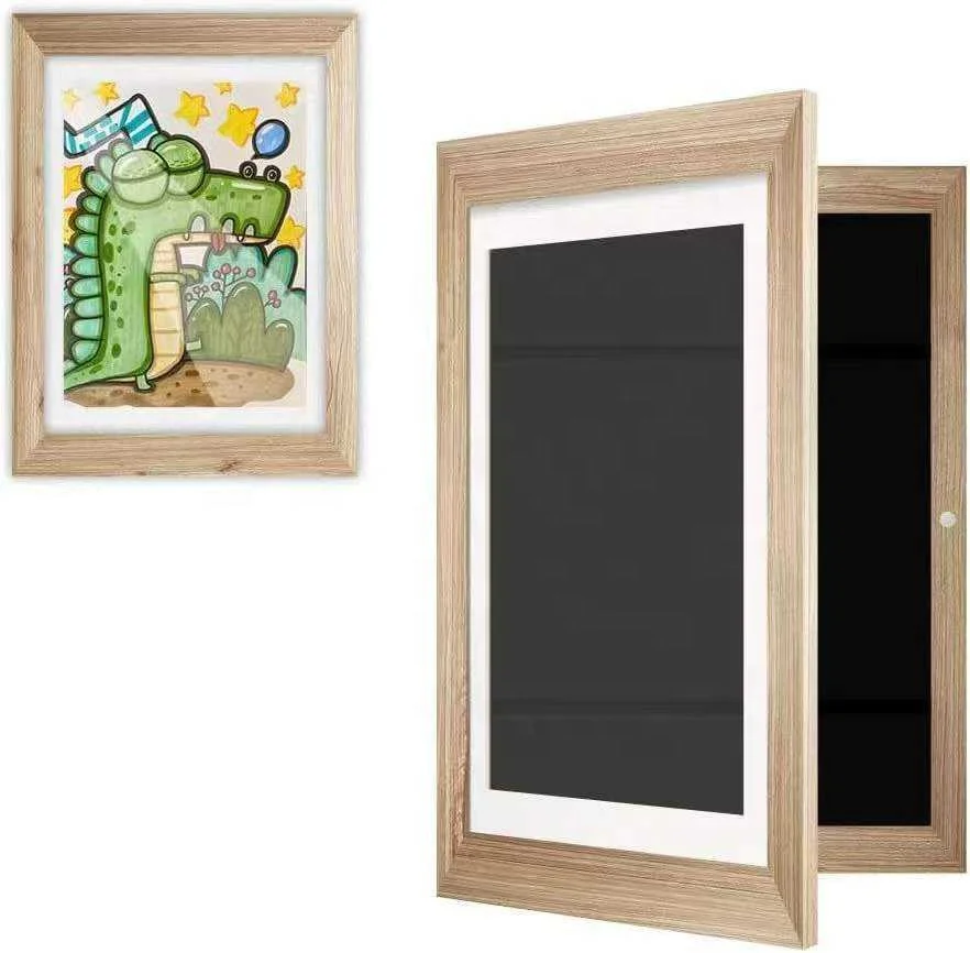 Kids Art Frames 8.5x11 A4 10x12.5 Front Opening Kids Artwork Frames Changeable Artwork Display Storage Frame for Sale