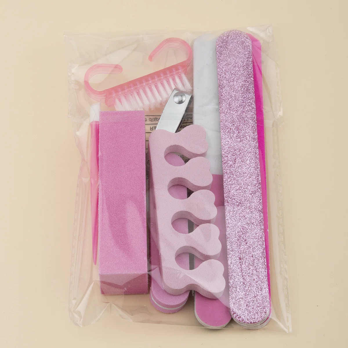 Nail Tool Sets Nail Buffer Block Strip Wood Nail File Sponge Toe Separator