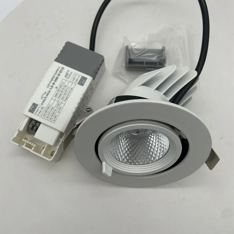 China Big Factory Cut Out 80mm 95mm 115mm 145mm 7watt Downlight Chip Indoor Chandelier Light Trimless Spot Karhi Lighting Gimble
