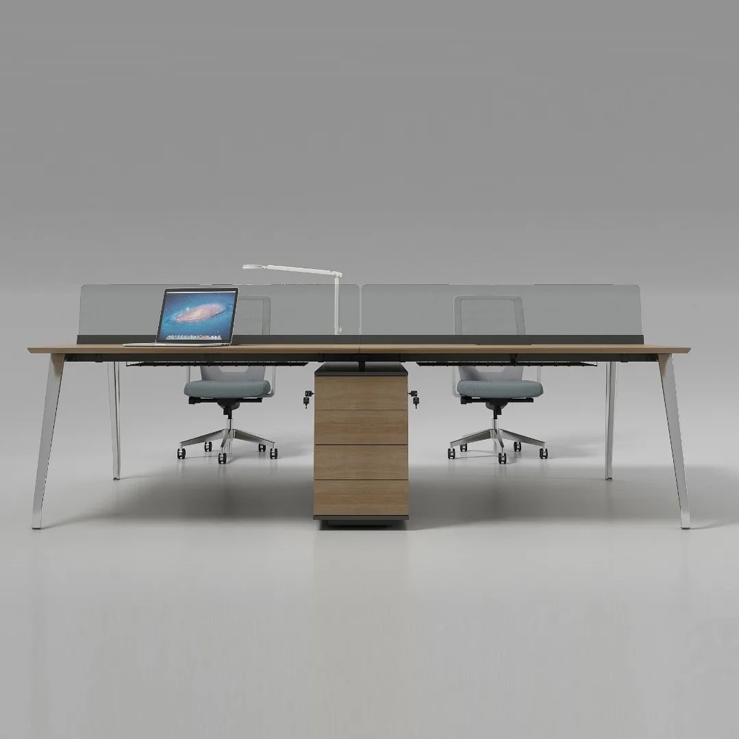 
China Manufacturer high quality office staff desk open modular workstation 4 seater office desk 