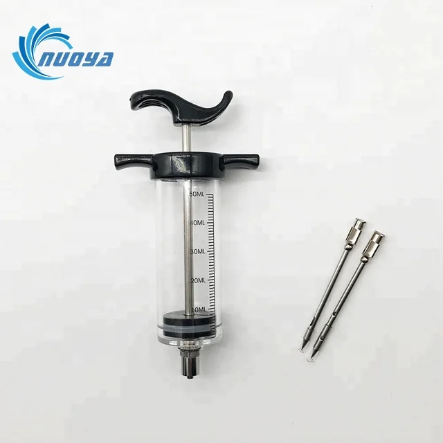 veterinary sheep livestock animal plastic steel bird feeding injector plastic Veterinary Syringe for cattle cow