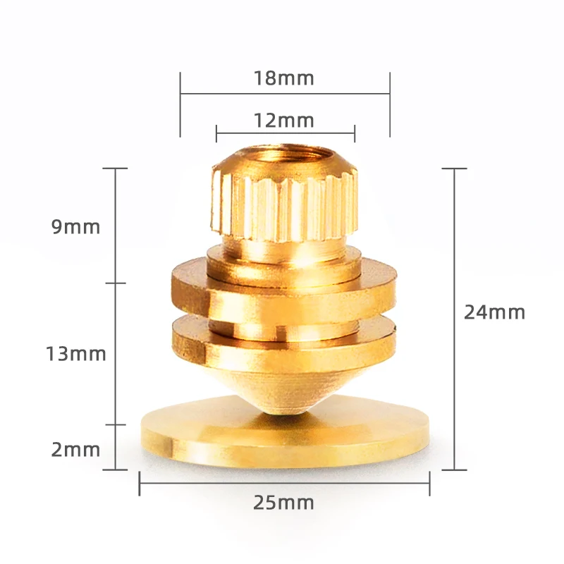 Hot sale high quality durable professional cheap Pure copper gasket speaker amplifier CD player surround rack shockproof feet