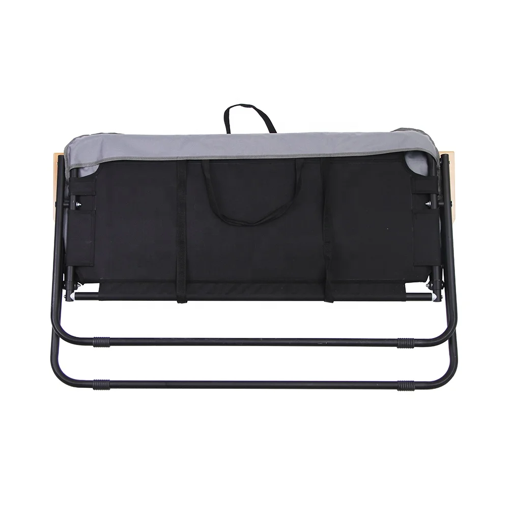 Tianye patio benches double seats beach camping long relax folding chair with padded