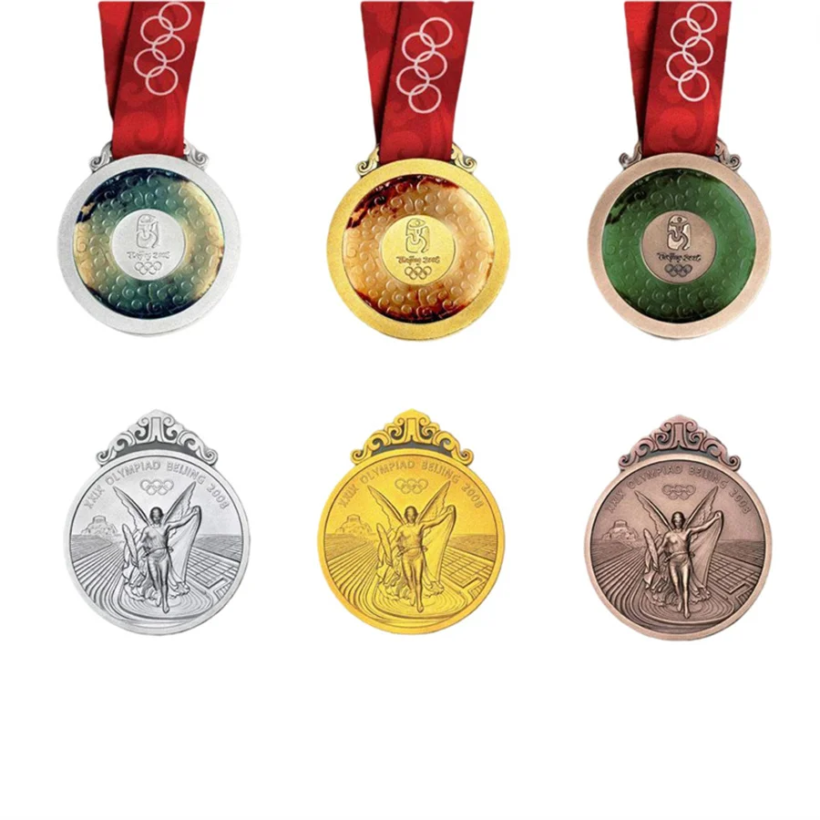 Custom Logo Metal 3D Medals Souvenir Gifts Gold Sports Meeting Running Champion With Ribbon 2020 Tokyo Medal