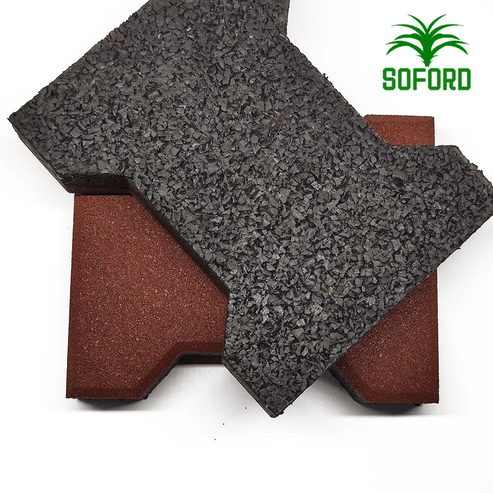 
factory wholesale interlocking rubber brick pavers driveway rubber tiles 