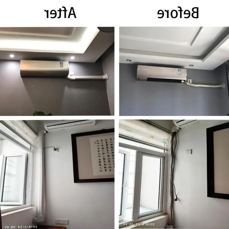 High quality air conditioner parts plastic wall cover duct