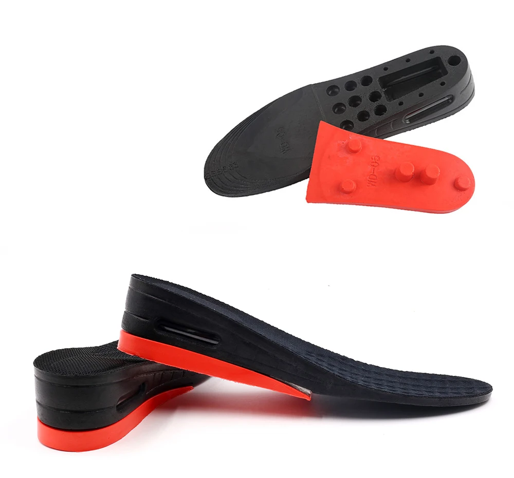 2 Layers Height Increase Insoles Elevator Shoe Lifts Inserts