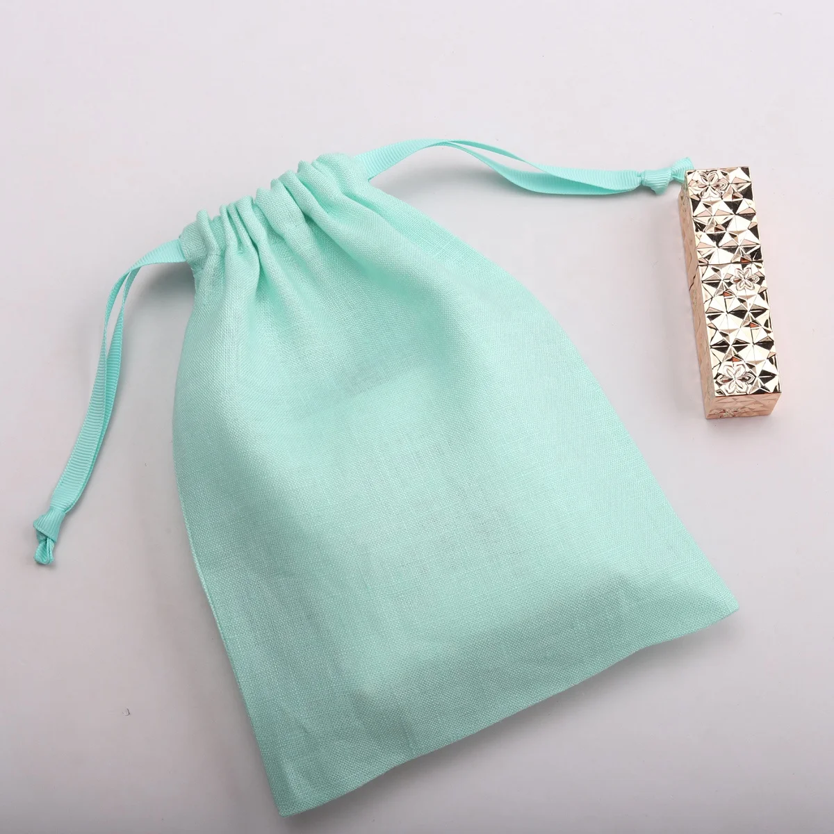 Eco-Friendly 100% Linen Drawstring Bag For Bread Food High Quality Wedding Party Favor Gift Packing Dust Cotton Pouch