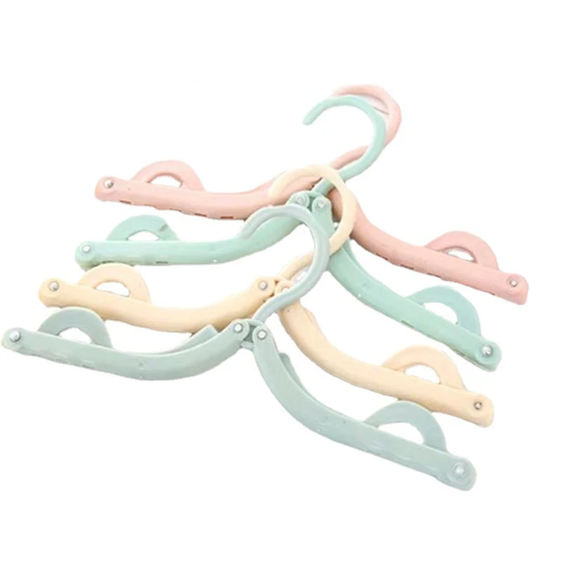Wholesale plastic foldable clothes hanger kids hanger clothes