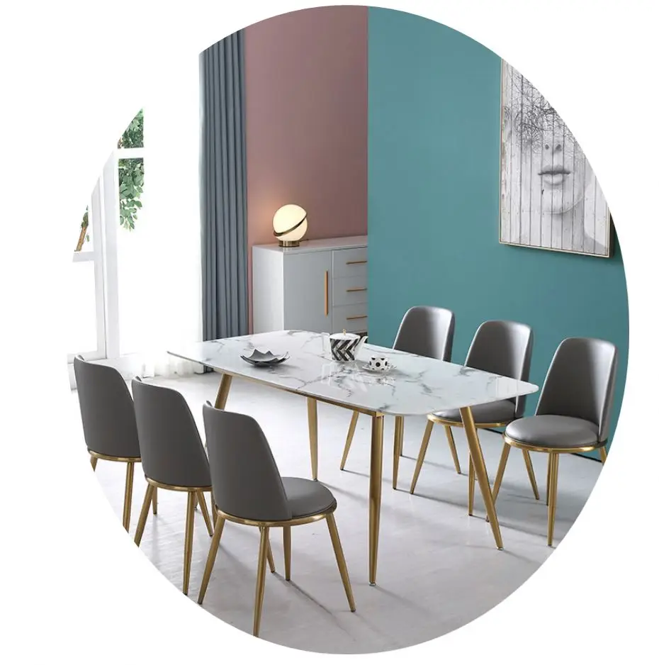 Nordic Simple Marble Dining Table Living Room Coffee Table Clothing Store Coffee Table