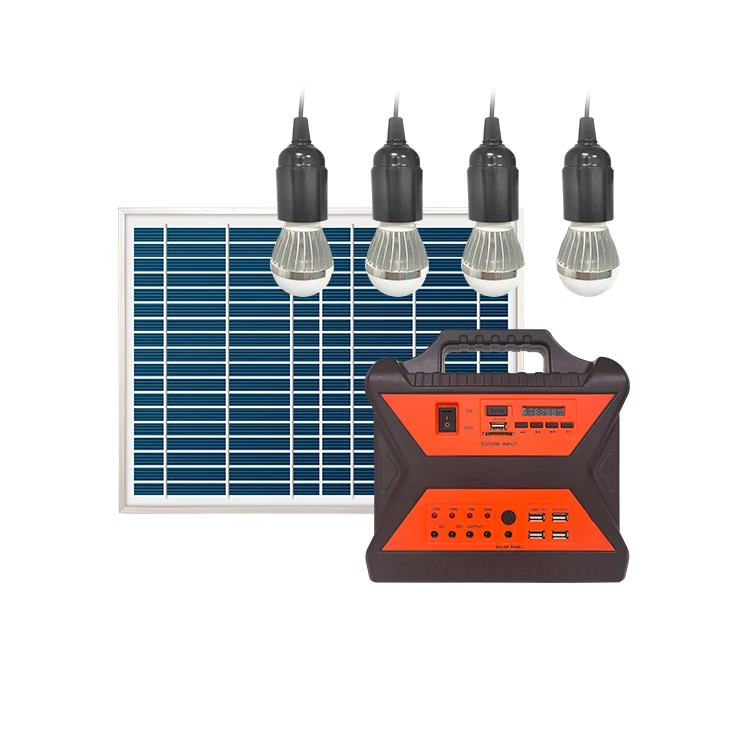 Factory Supply Portable Solar Energy Systems Solar System Home Use Solar Camping Kit Power Fan Tv