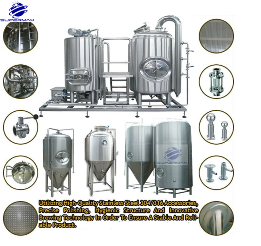 1000L copper Brewing Equipment Micro Brewery System