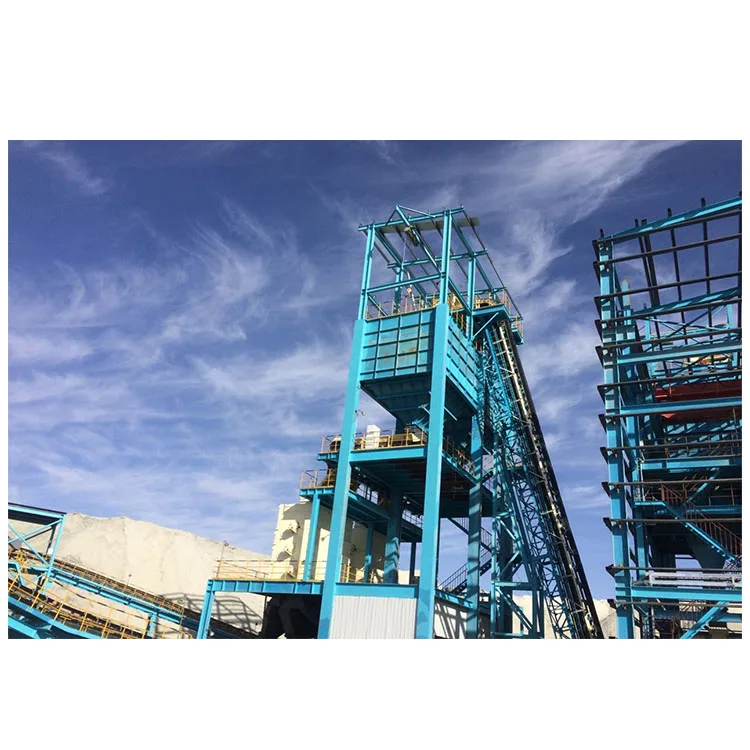 Vertical loading unloading belt conveyor system radial stacking slope belt conveyor Steeply Inclined Belt Conveyer