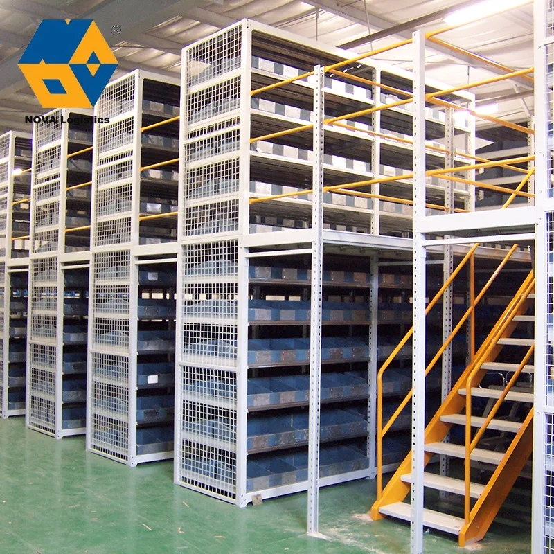 NOVA Customized Heavy Load Mezzanine Floor Rack Storage Shelf Racking System/