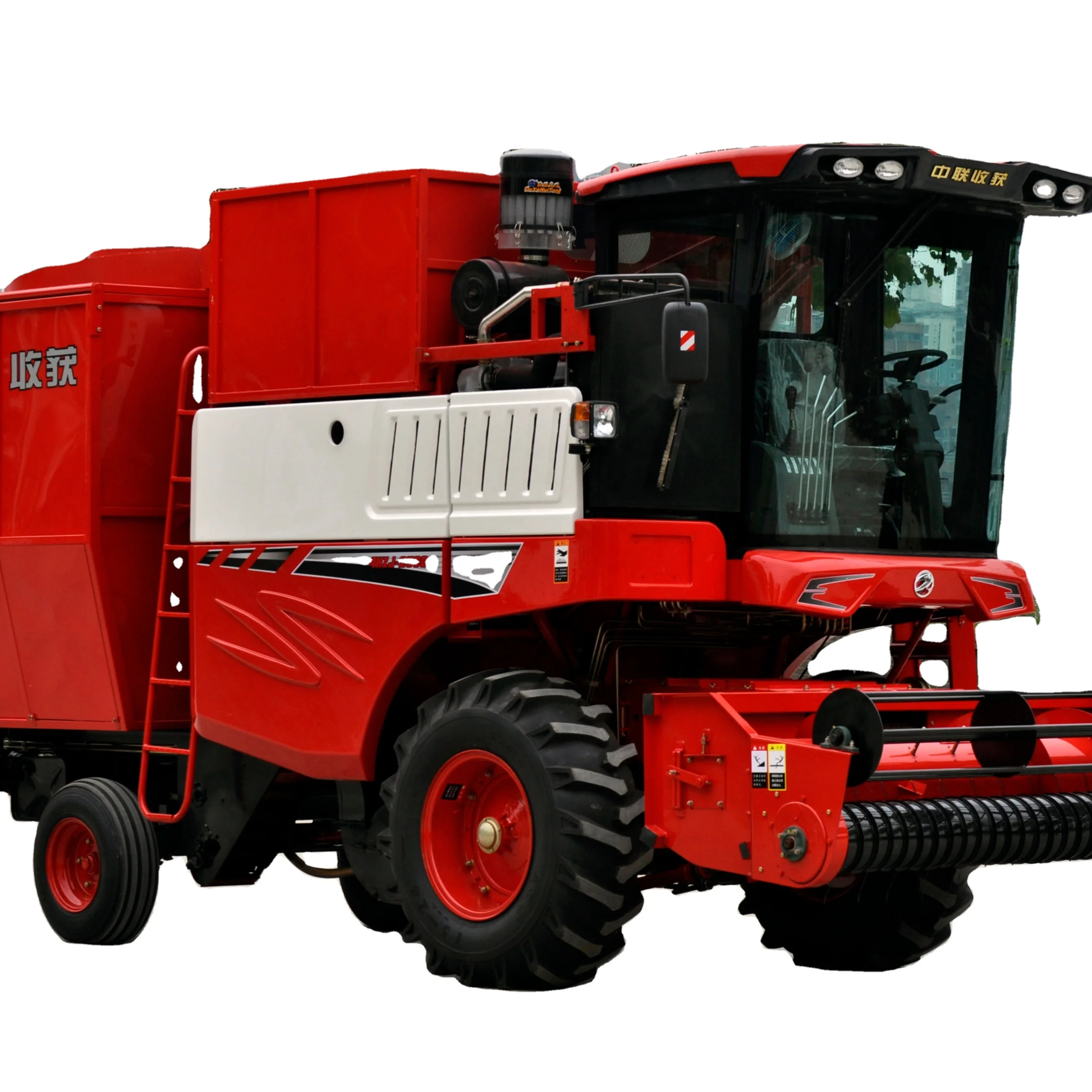 Self-propelled peanut and ground nut combine harvester