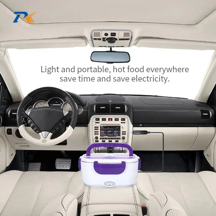 plastic food warm box electric heating thermos lunch box for Household