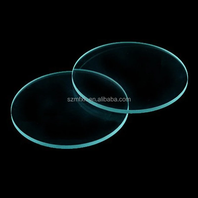 Custom 0.2-10mm thickness tempered glass face tempered circular glass panel