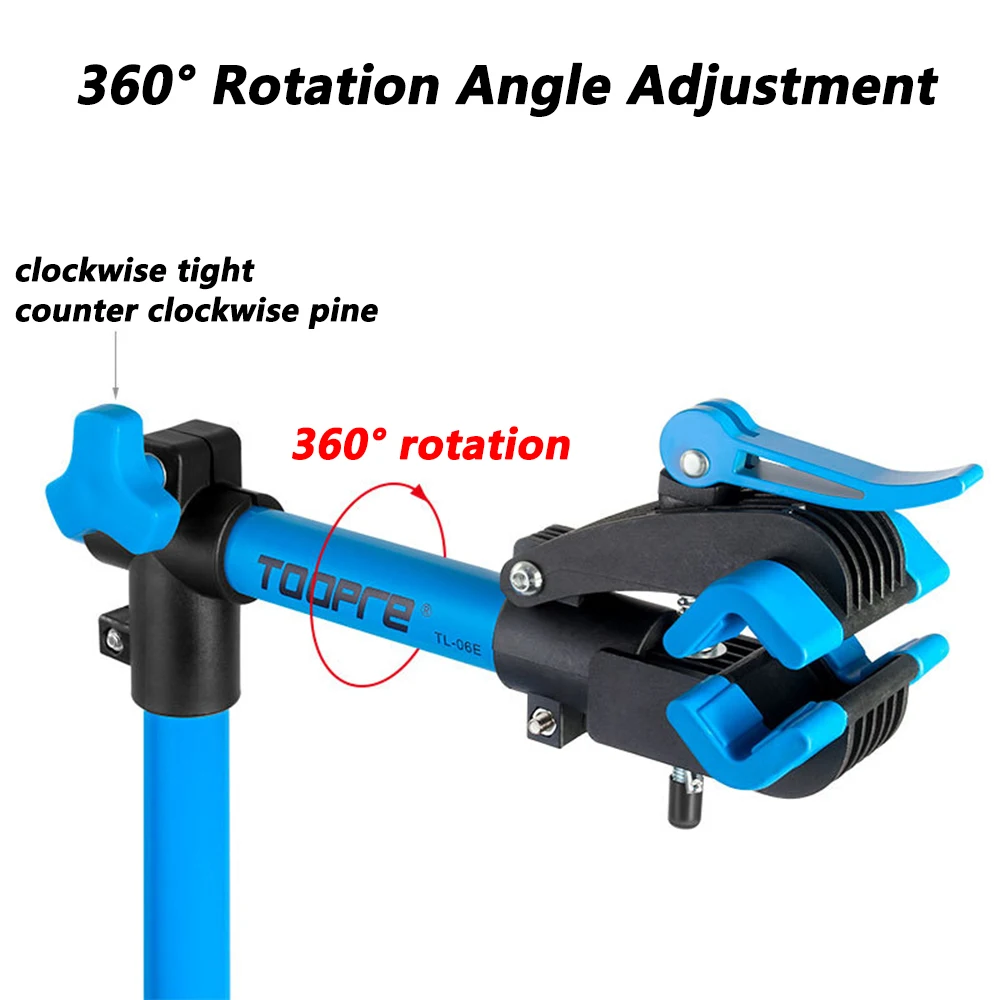 Adjustable TOOPRE Bicycle Repair Stand Foldable MTB Road Bicycle Maintenance Rack With Tools
