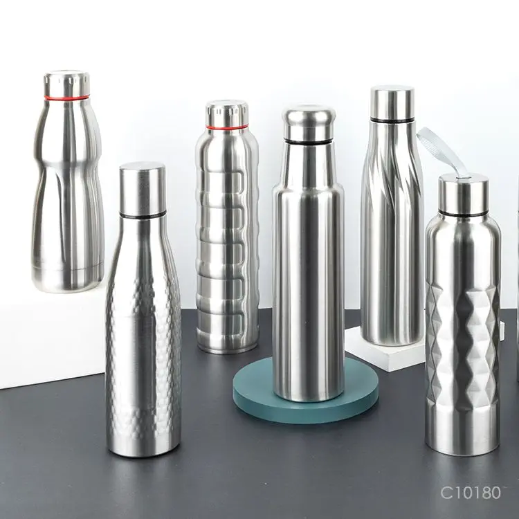 2023  OEM  304/201 Lightweight SINGLE WALL water bottle design  Business Idea for Cyclists Runners  Uninsulate