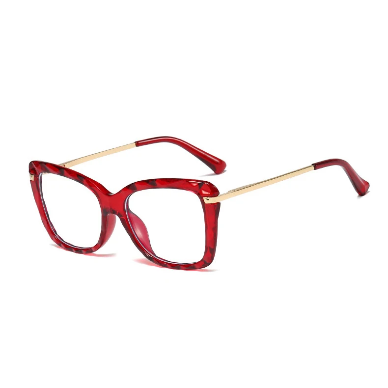 Cat eyes crystal tr90 eyeglasses Anti blue light glasses Eyewear spring hinge computer game optical glasses