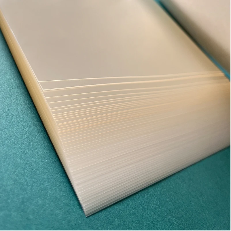 A4 200MIC 100PCS Factory Outlet PET Hard Book Binding Sheet Hard Cover Book Making Binding Fsc Paper