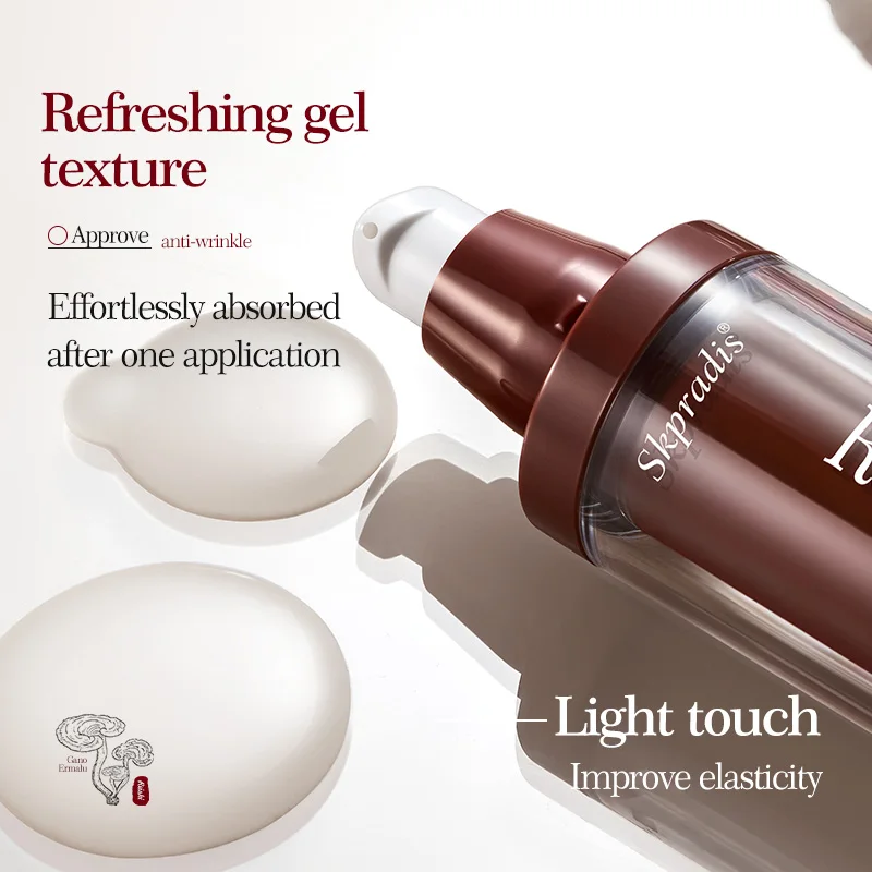 Organic Ganoderma Spore Face Serum Essence Firming Kojic Acid Whitening Anti Aging Glowing Skin Care Facial Serum