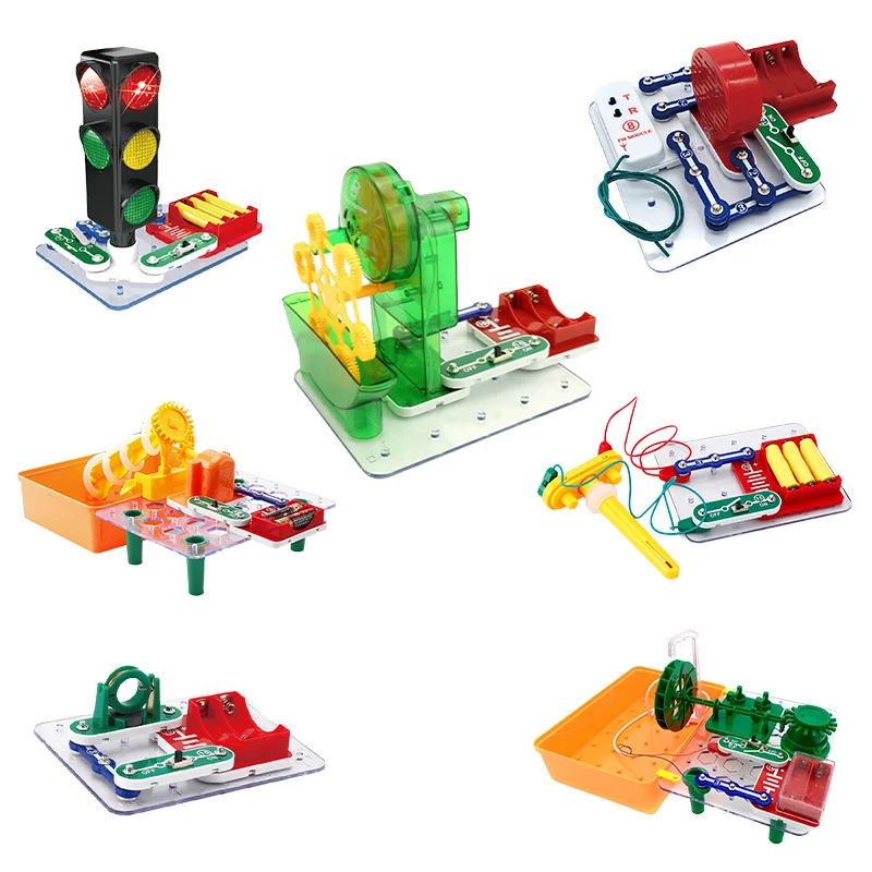 New Launched Electric Building Blocks Activity Kits Stem Educational Kit Science Circuit Toys for Kids.