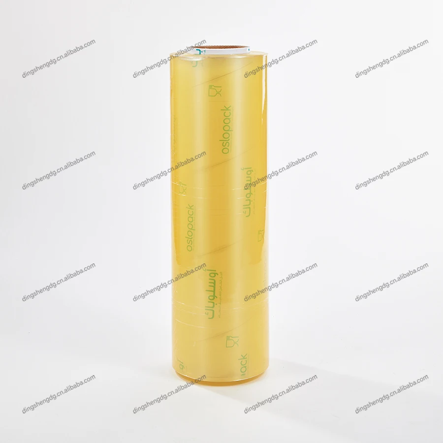 Food Grade Fresh Keeping Film Flexible Packaging PVC Cling Film Wrap Roll For Supermarket