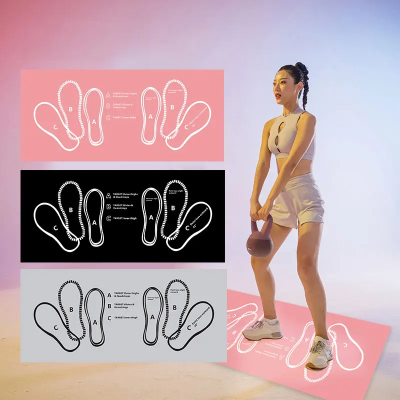 Customized Anti-Slip Absorbent Gym Exercise Mat 3D Printed Diatom Mud Machine-Made Elliptical Gym Mat Pink Jump Exercise Mat