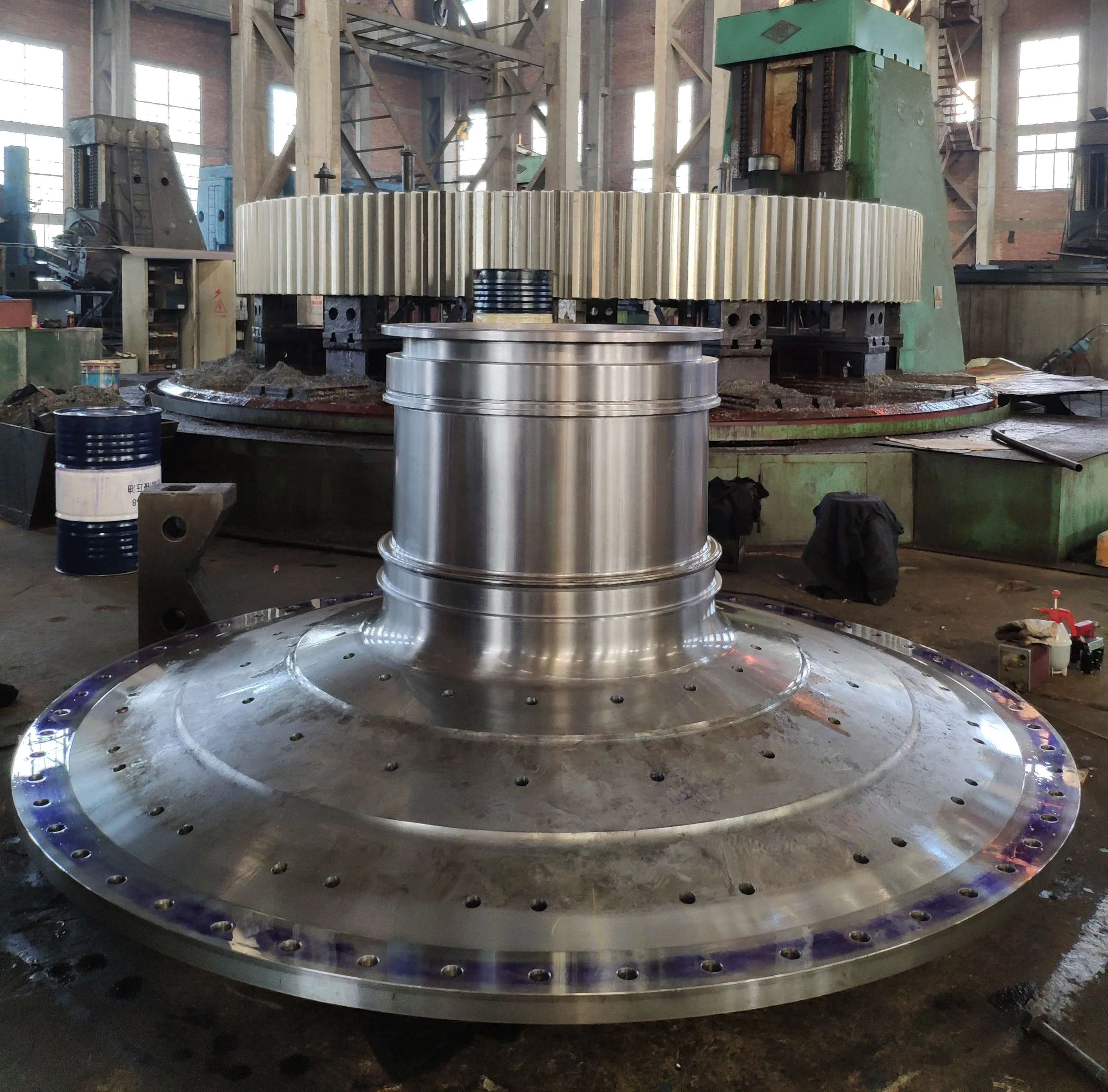 Coal mill shell cover/OEM mill end cap/steel mill end cover